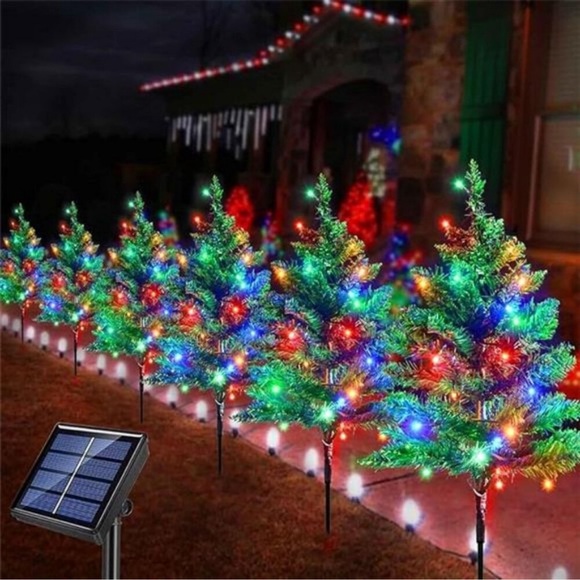 Upgraded 6-Pack 120 LED Solar Christmas Garden Stake...